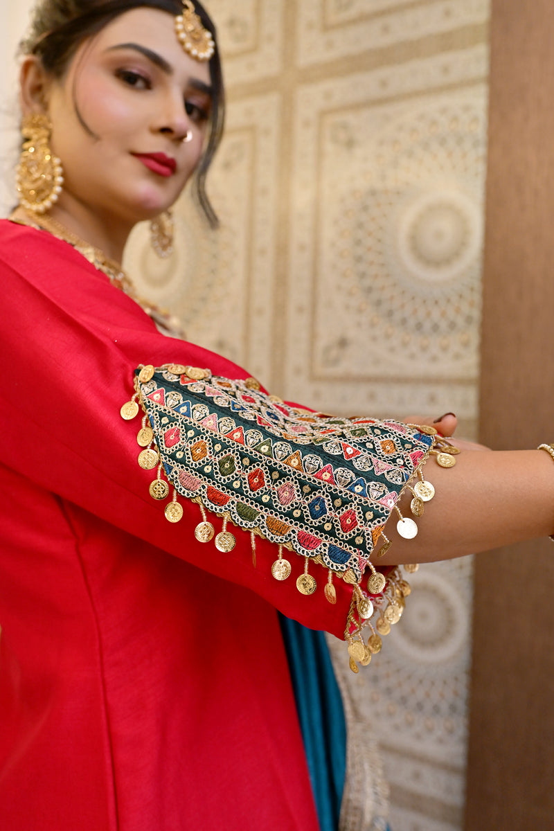 Gulbahar Surkh Suit Set
