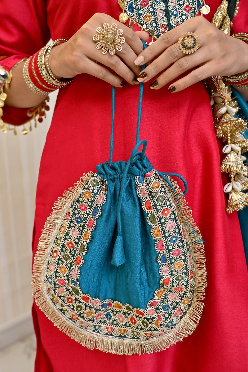Gulbahar Surkh Suit Set