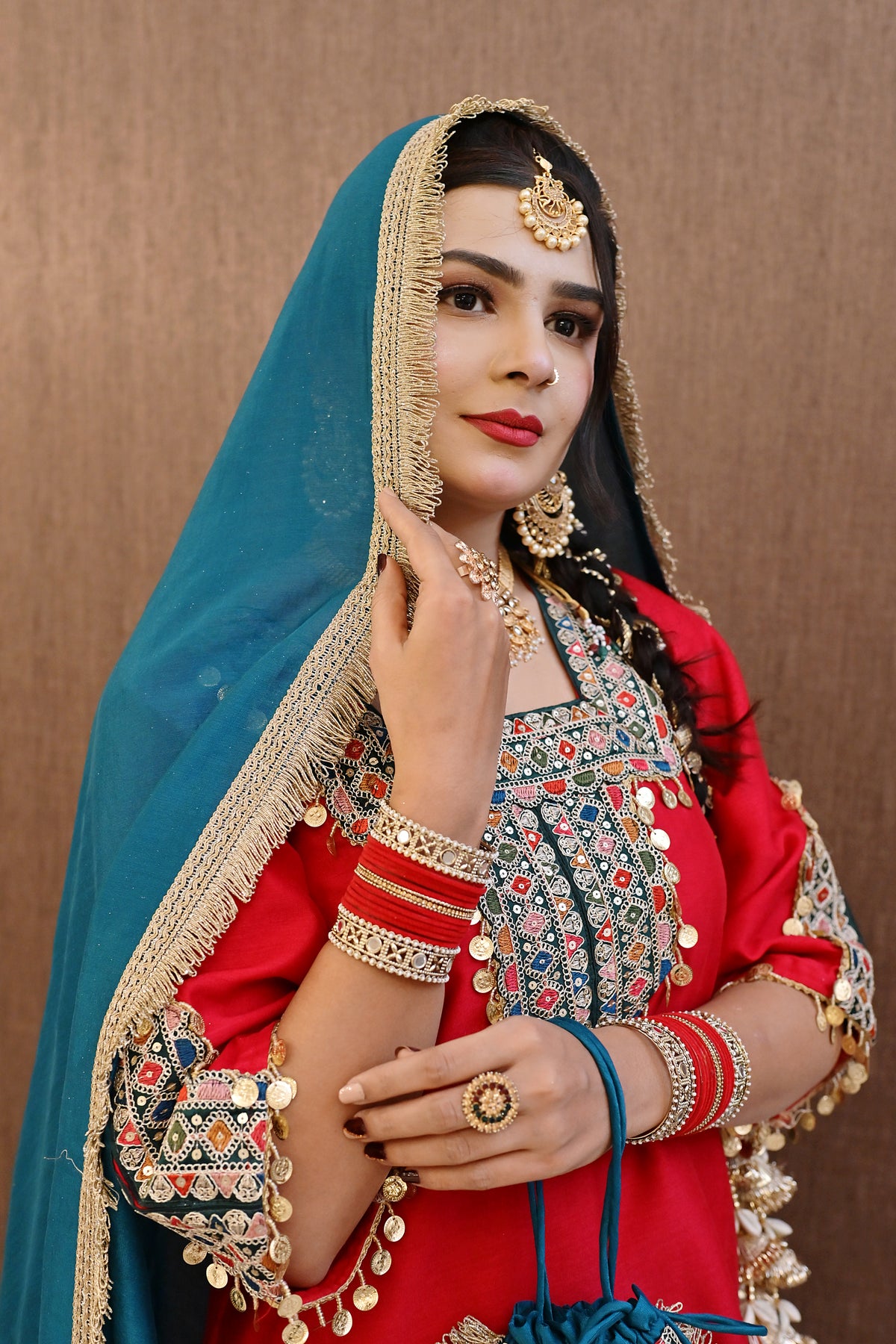 Gulbahar Surkh Suit Set