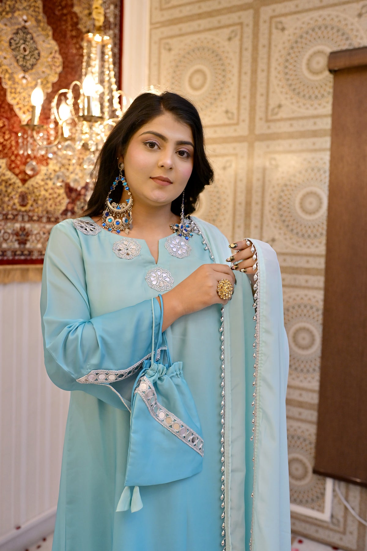Vasavi Satin Suit Set