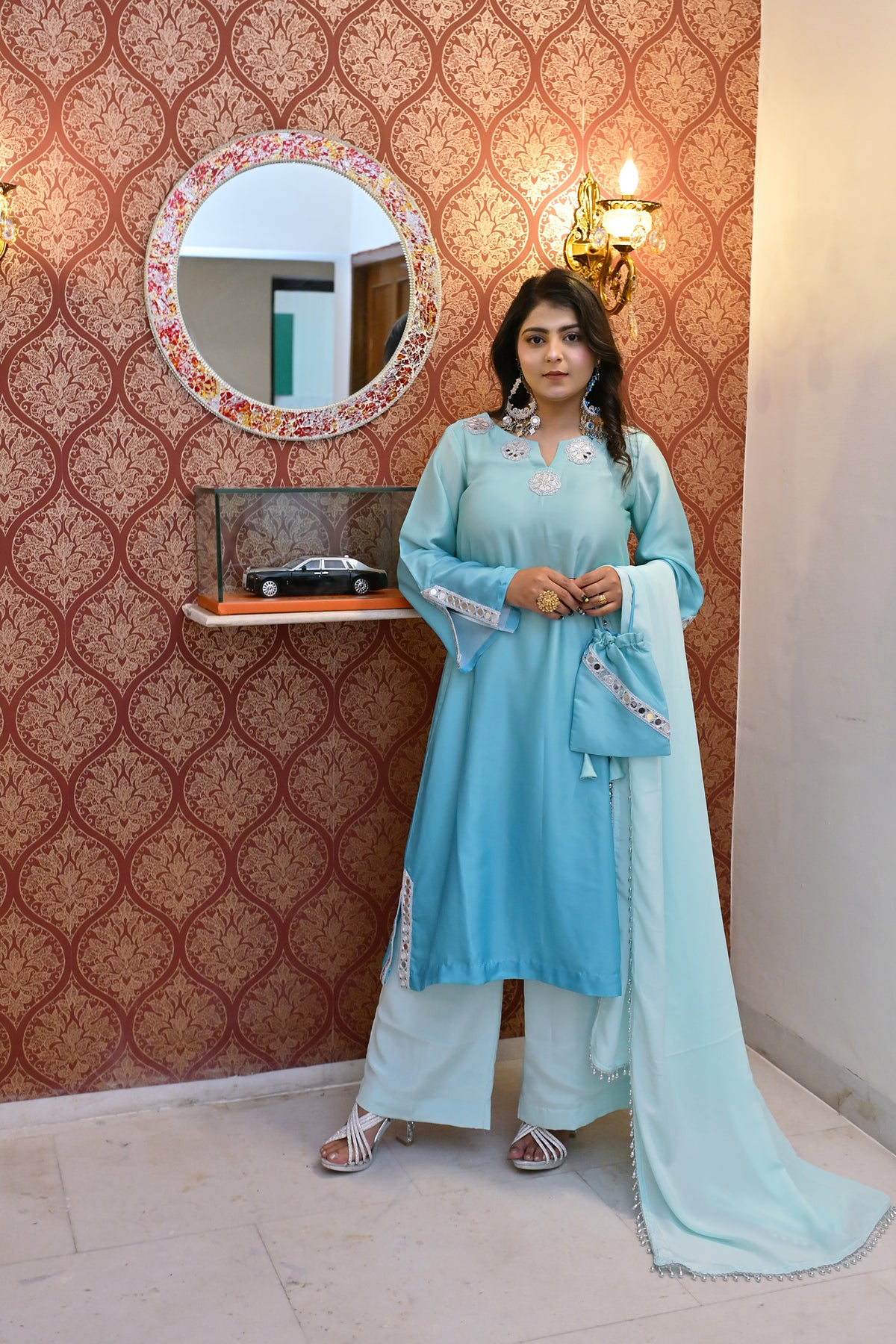 Vasavi Satin Suit Set