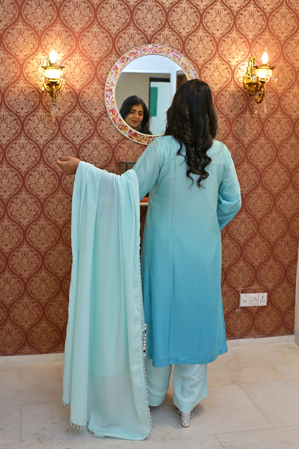 Vasavi Satin Suit Set