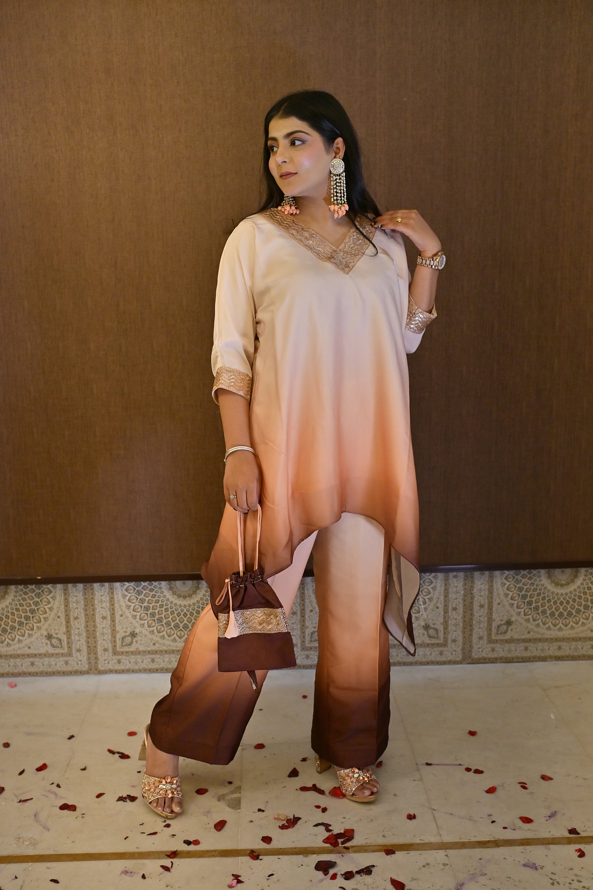 Varnika Satin Suit Set
